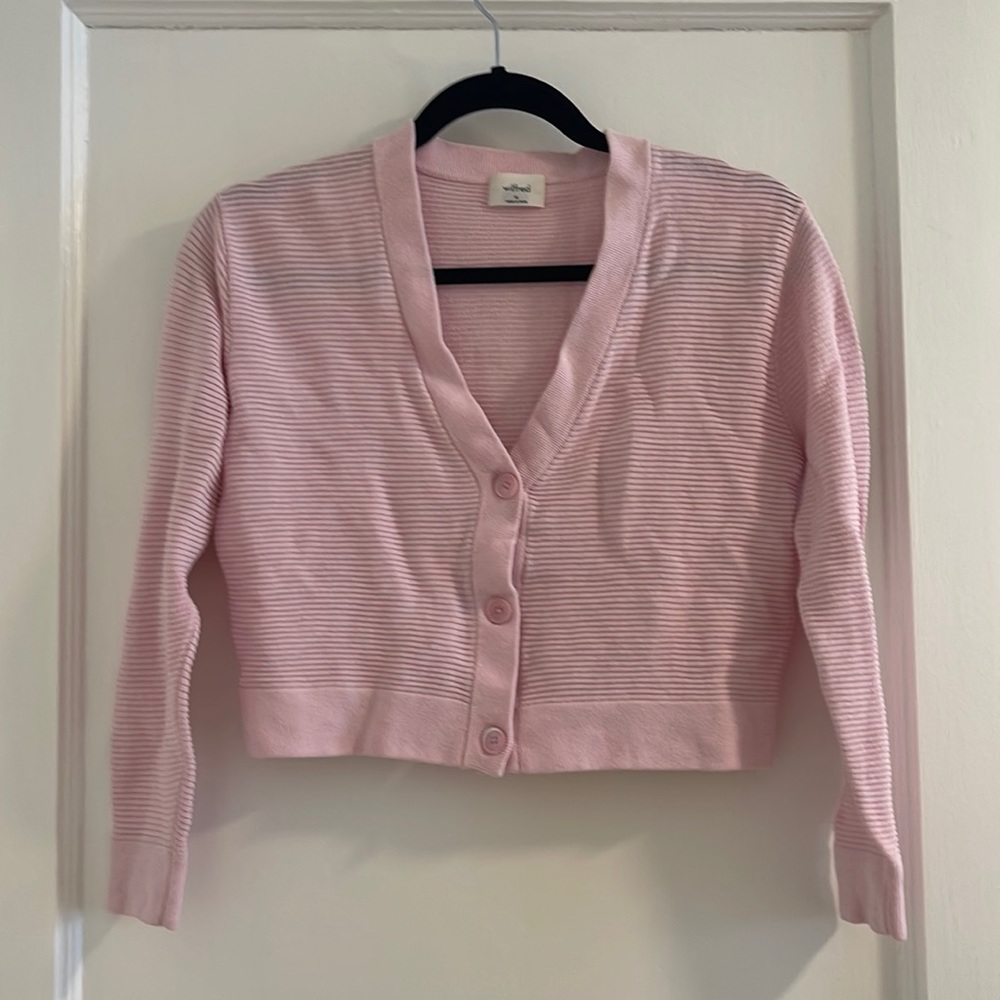 Wilfred cropped ribbed cardigan